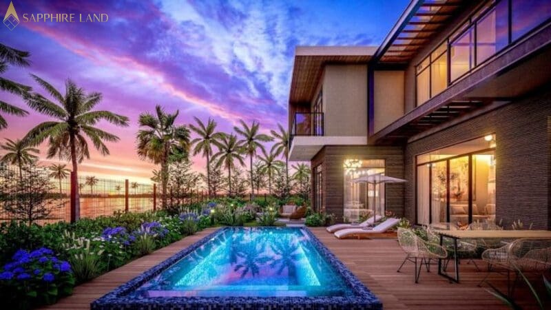 Kiến trúc hạ tầng mang dấu ấn đương đại độc đáo với bốn dòng Villa hạng sang: Harborfront, Riverfront, Canal, Garden Grand Villa