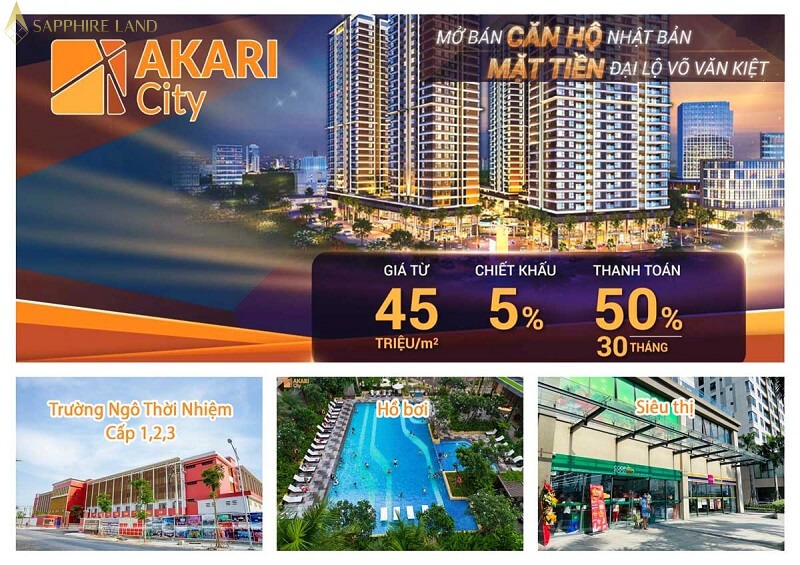 Chính sách ưu đãi đối với các căn hộ tại Akari City