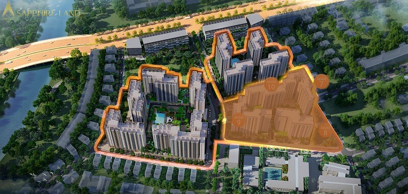 Mặt bằng phân khu Akari City