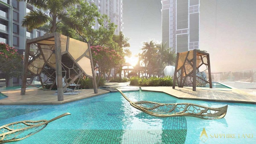 Hồ bơi đạt chuẩn và sang trọng