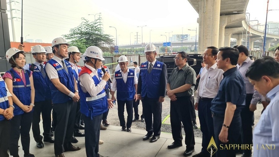 Một đoạn của tuyến metro số 1 Bến Thành - Suối Tiên