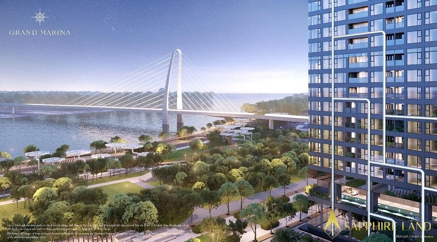 Tầm view lý tưởng tại căn hộ Grand Marina