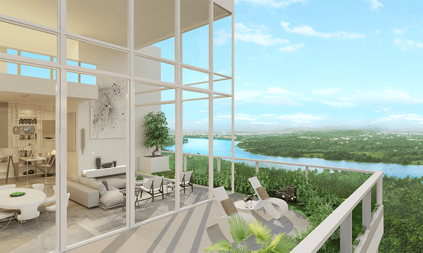 Đặc điểm nổi bật của căn hộ penthouse là sự riêng tư và tầm view rộng mở