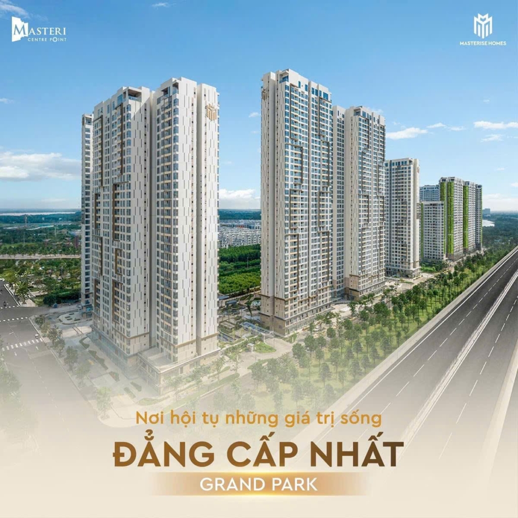 Masteri Centre Point là khu căn hộ cao cấp nhất tại Vinhomes Grand Park