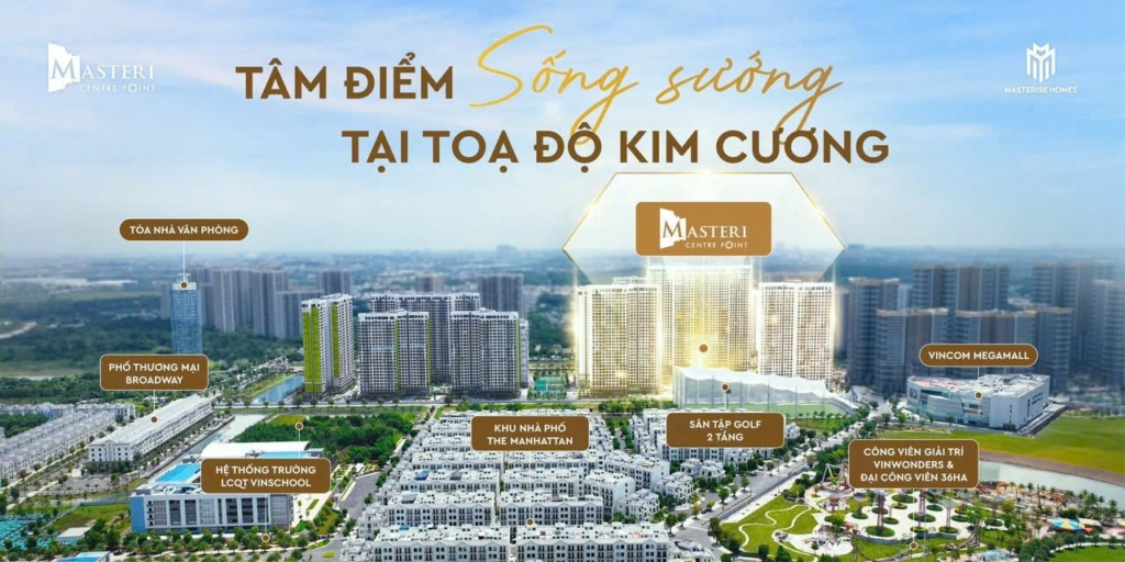 Penhouse Masteri Centre Point với tầm nhìn và tiện ích đẳng cấp trong tầm mắt